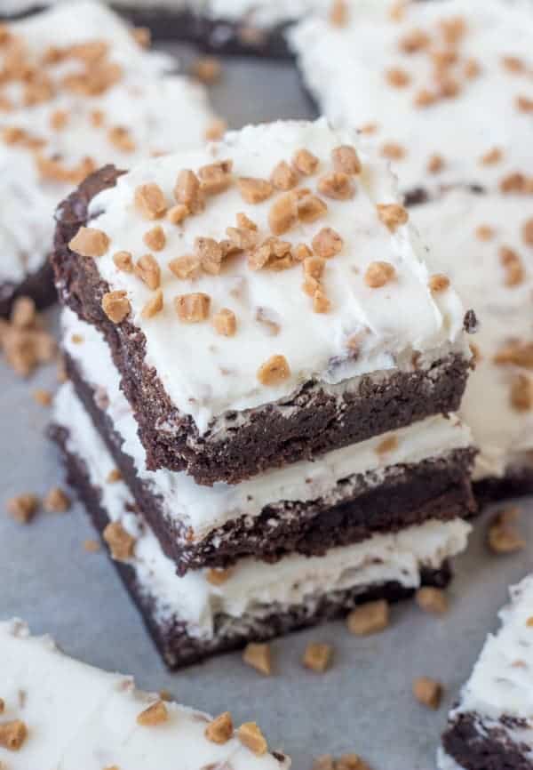 Butter Brickle Brownies