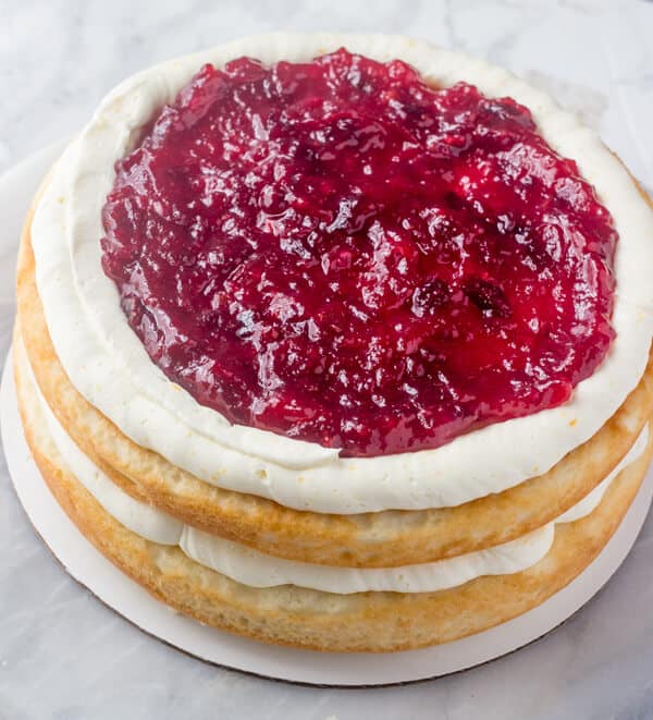 Cranberry Orange Layer Cake