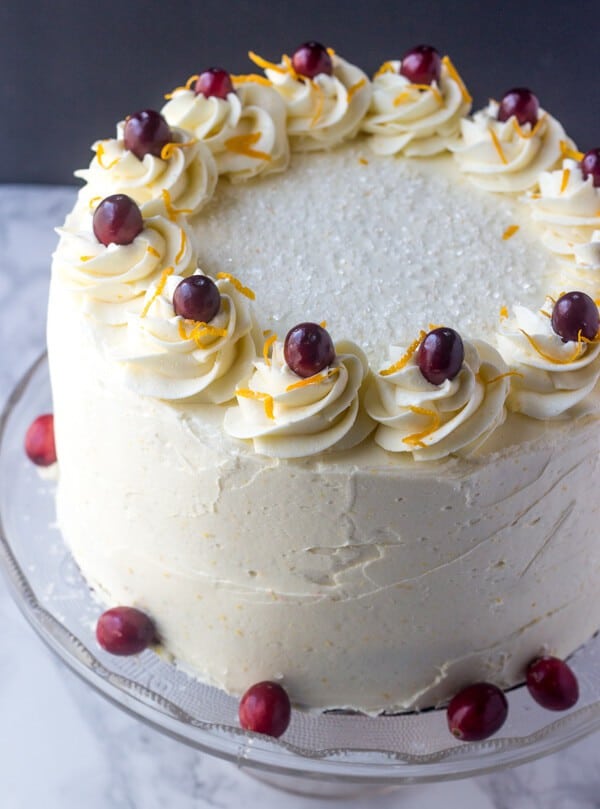 Cranberry Orange Layer Cake