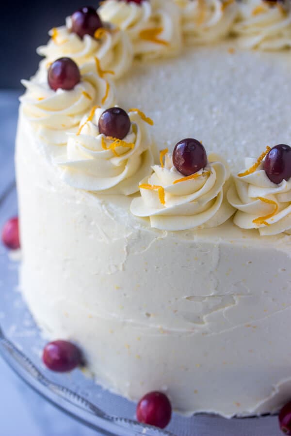 Cranberry Orange Layer Cake