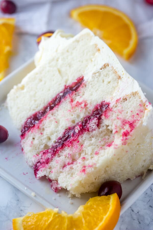 Cranberry Orange Layer Cake