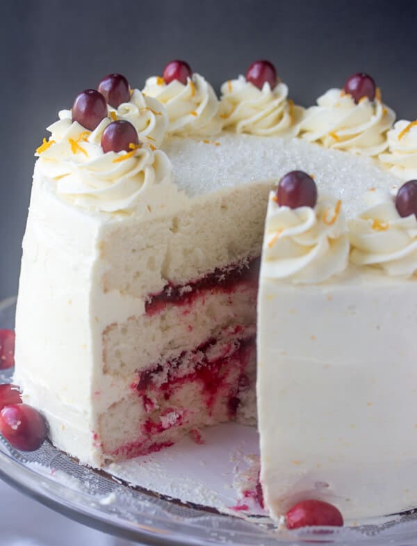 Cranberry Orange Layer Cake