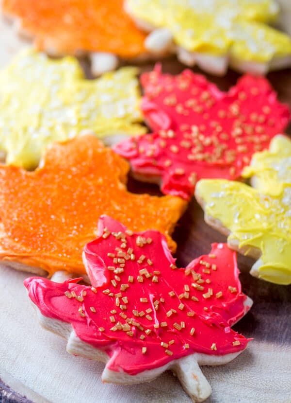 Falling Leaves Sugar Cookies