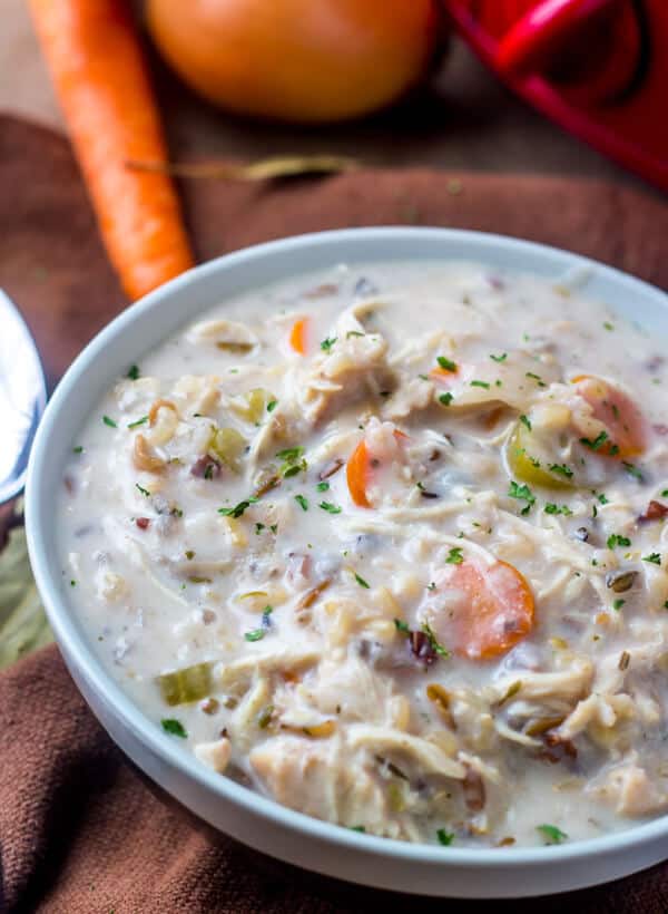 Slow Cooker Chicken Wild Rice Soup A Warm Weather Comfort Soup