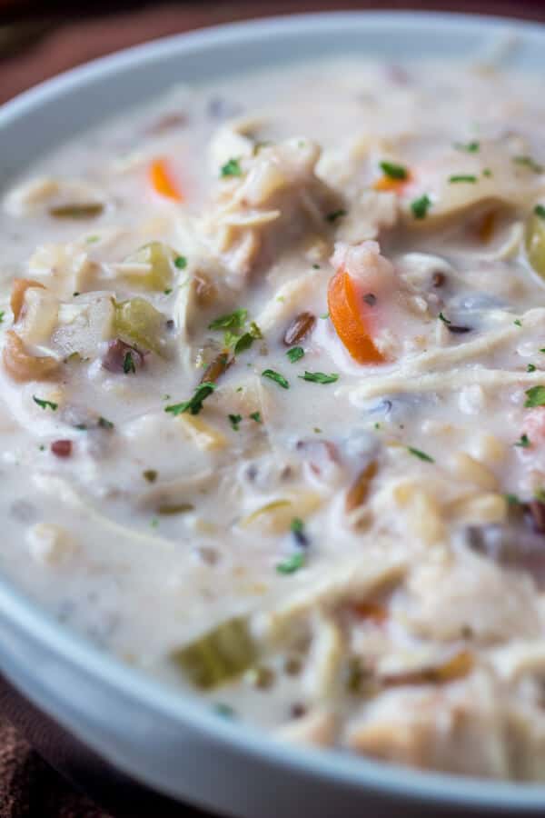 Crockpot Chicken Wild Rice Soup