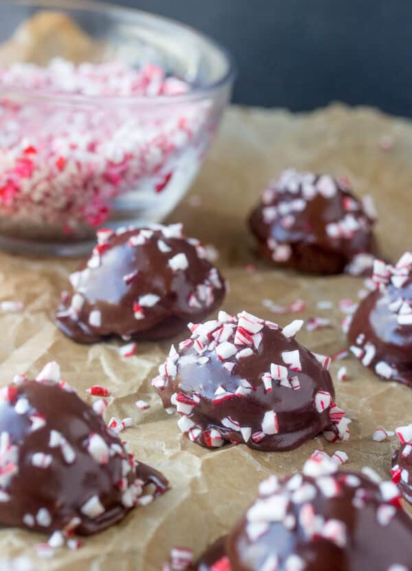 Chocolate Peppermint Donut Holes