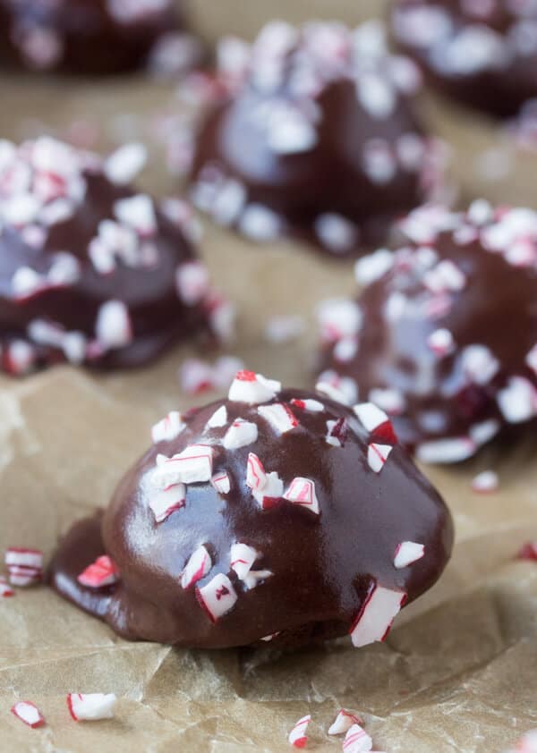 Chocolate Peppermint Donut Holes