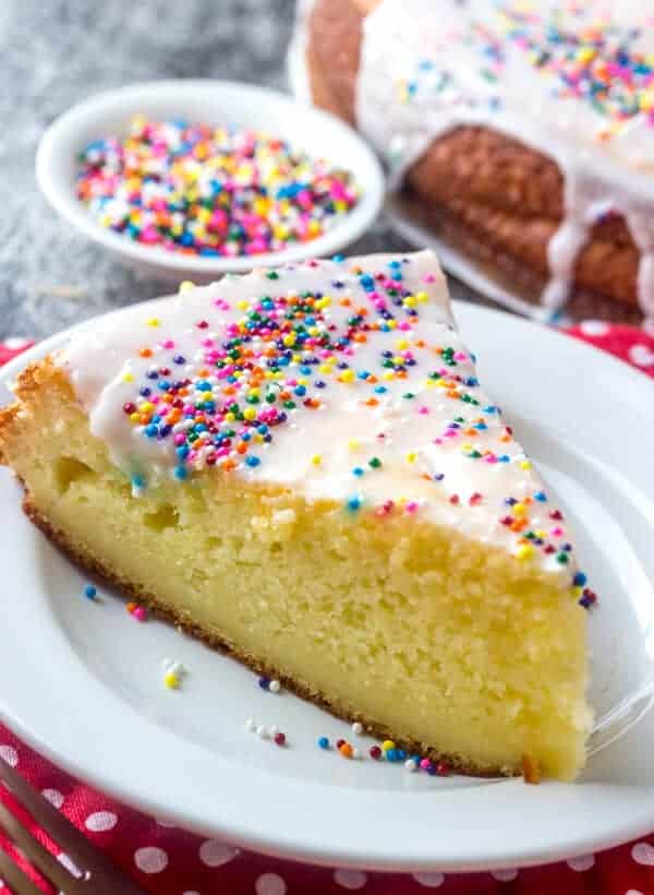 Italian Ricotta Cake {An Easy Flavorful Single Layer Cake}