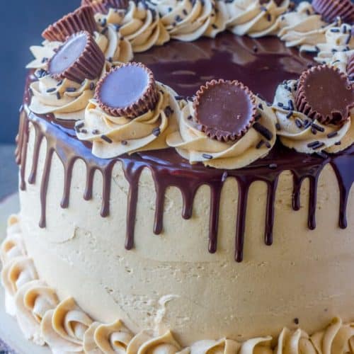 The Best Peanut Butter Cake Recipe Shugary Sweets