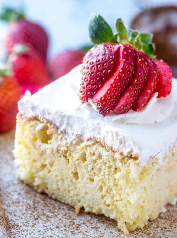 Tres Leches Cake {A Delicious 3 Milk Poke and Pour Cake}