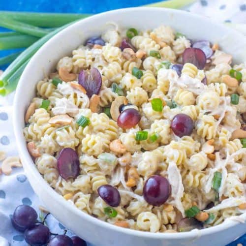 Easy Cashew Chicken Pasta Salad