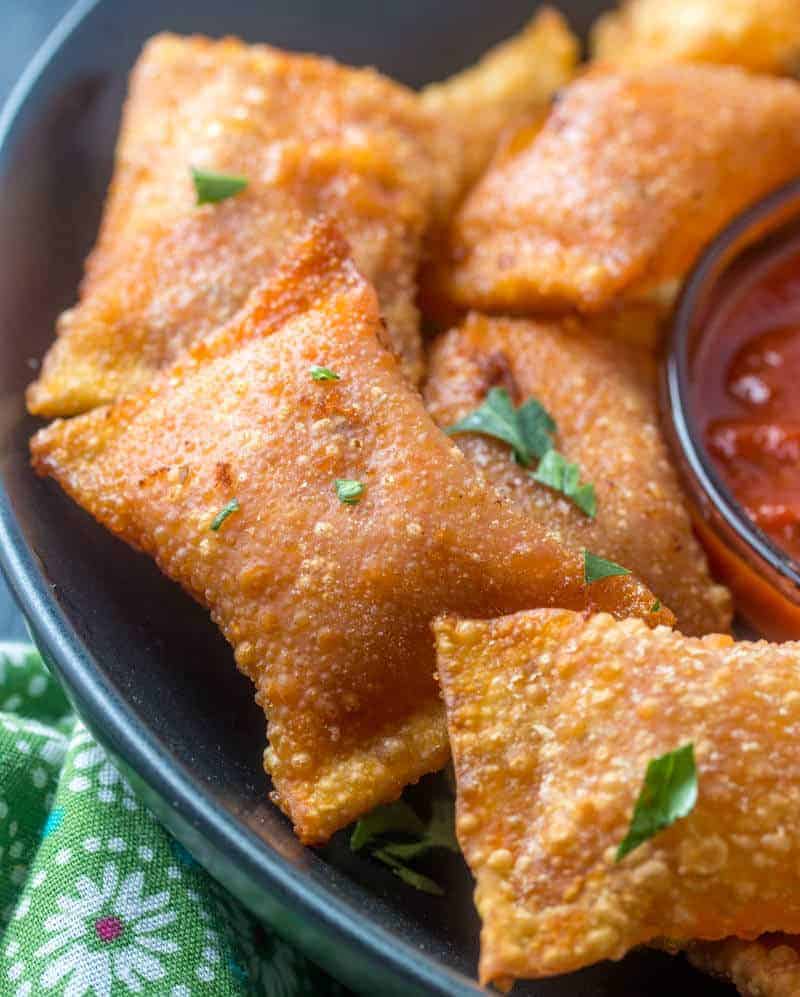 deep fried pizza rolls