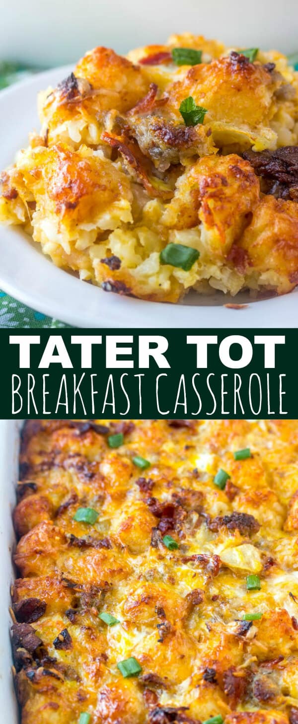 Tater Tot Breakfast Casserole {A Hearty Breakfast Favorite}