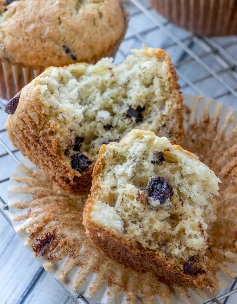 Banana Muffins with Chocolate Chips