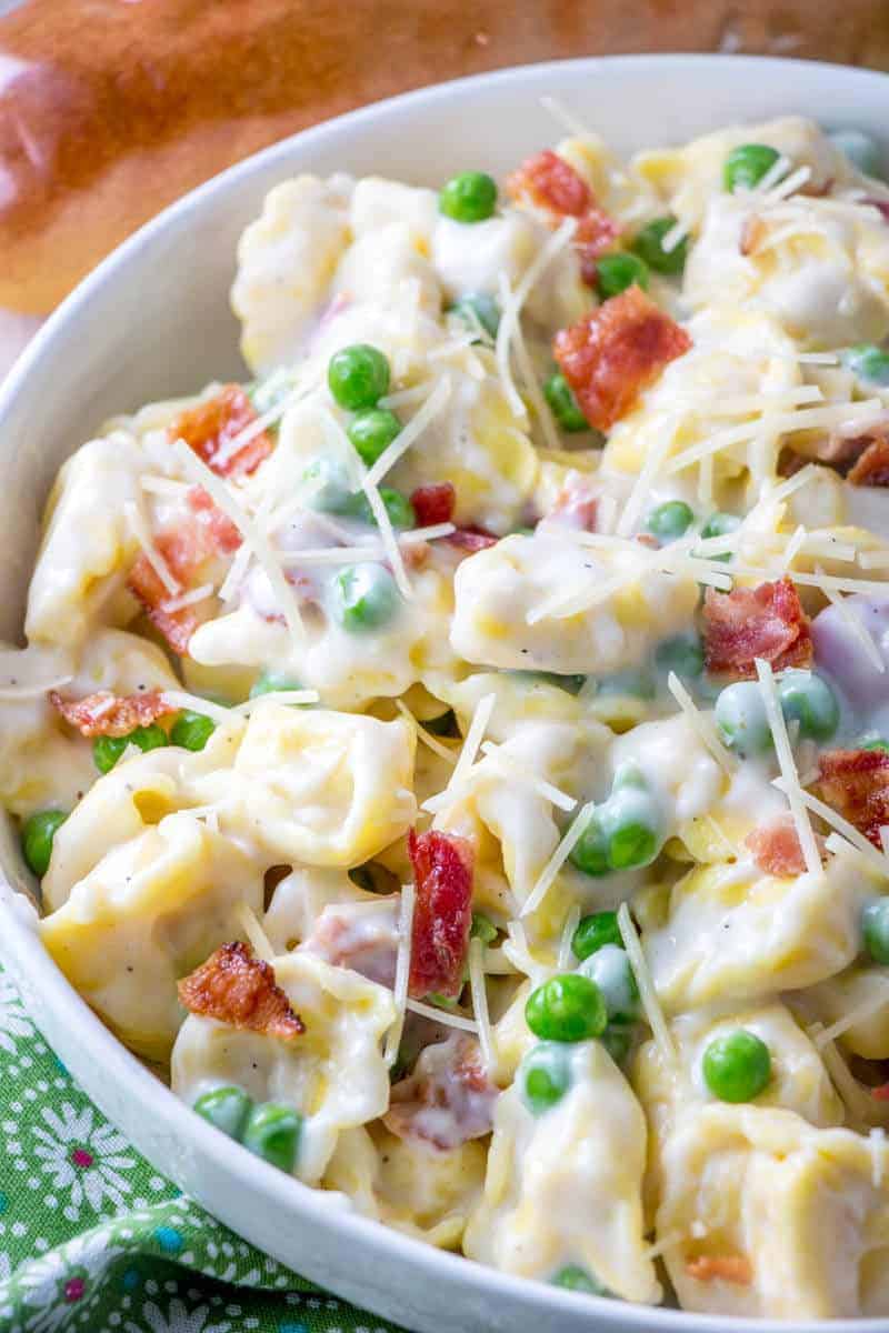 Garlic Parmesan Tortellini Salad A Delicious Spring And Summer Salad