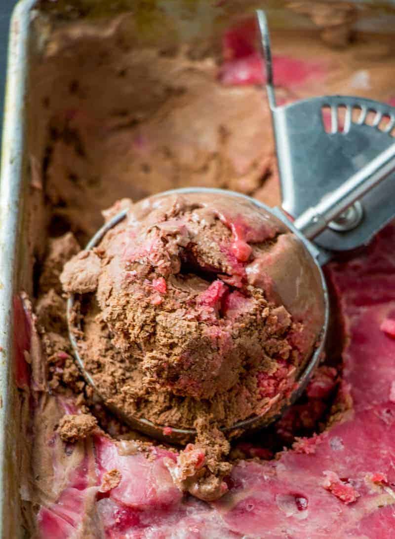 Quick raspberry ice cream recipe