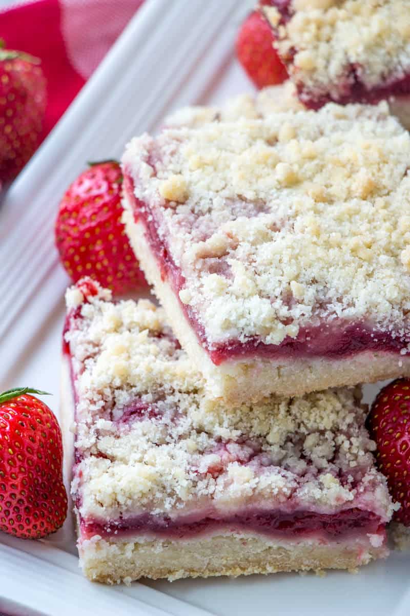 Strawberry Crumble Bars