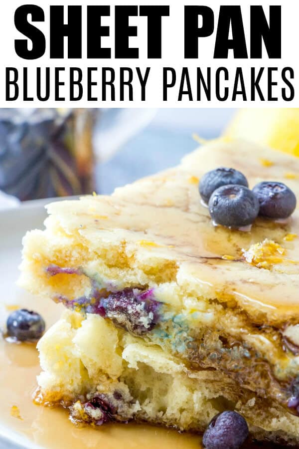 Sheet Pan Blueberry Pancakes