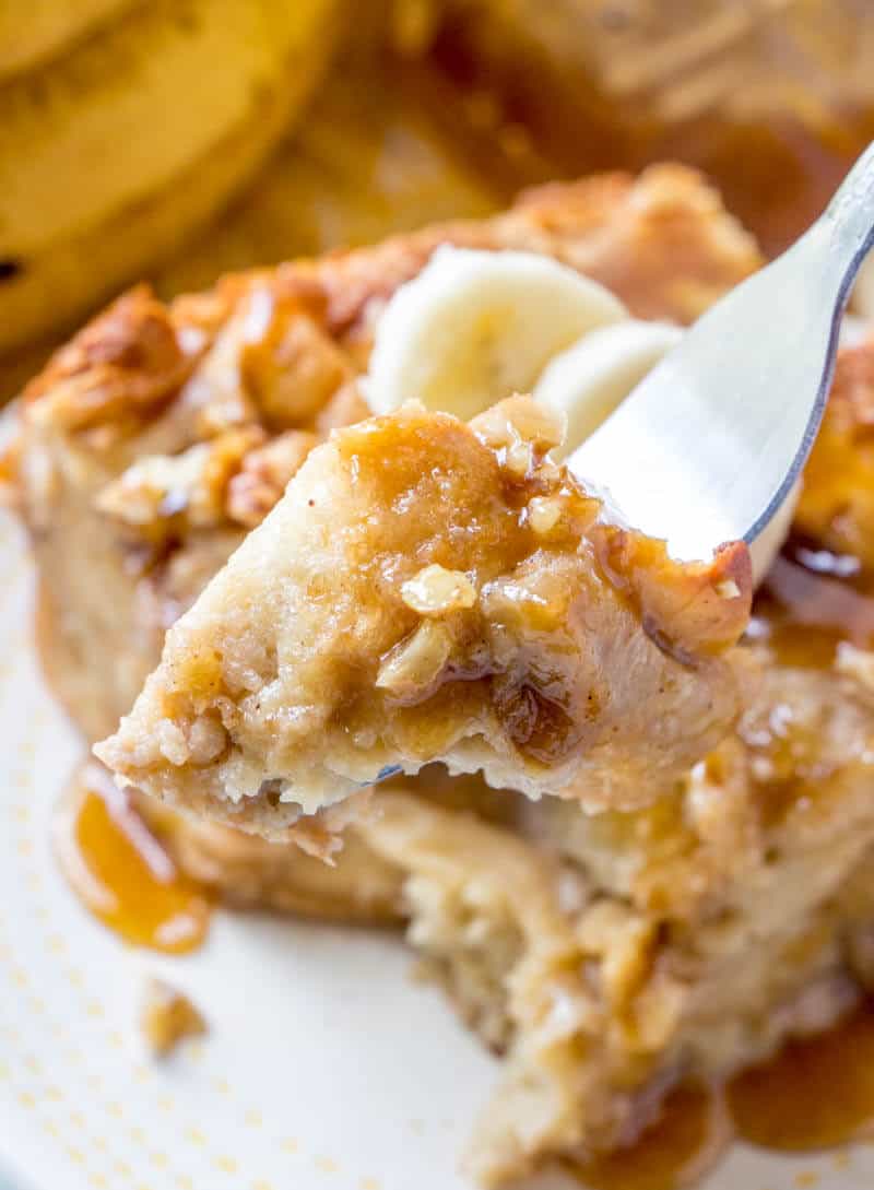 Banana Bread with Pudding