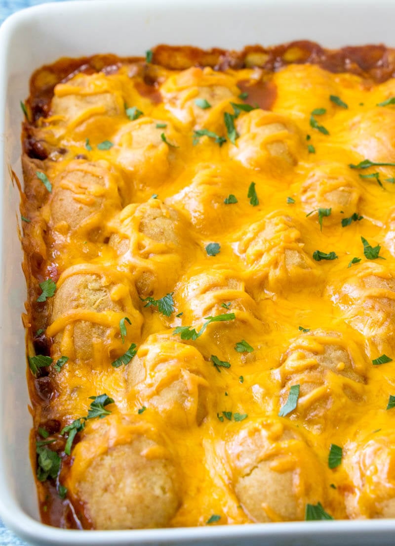 Chili Cheese Hot Dog Casserole