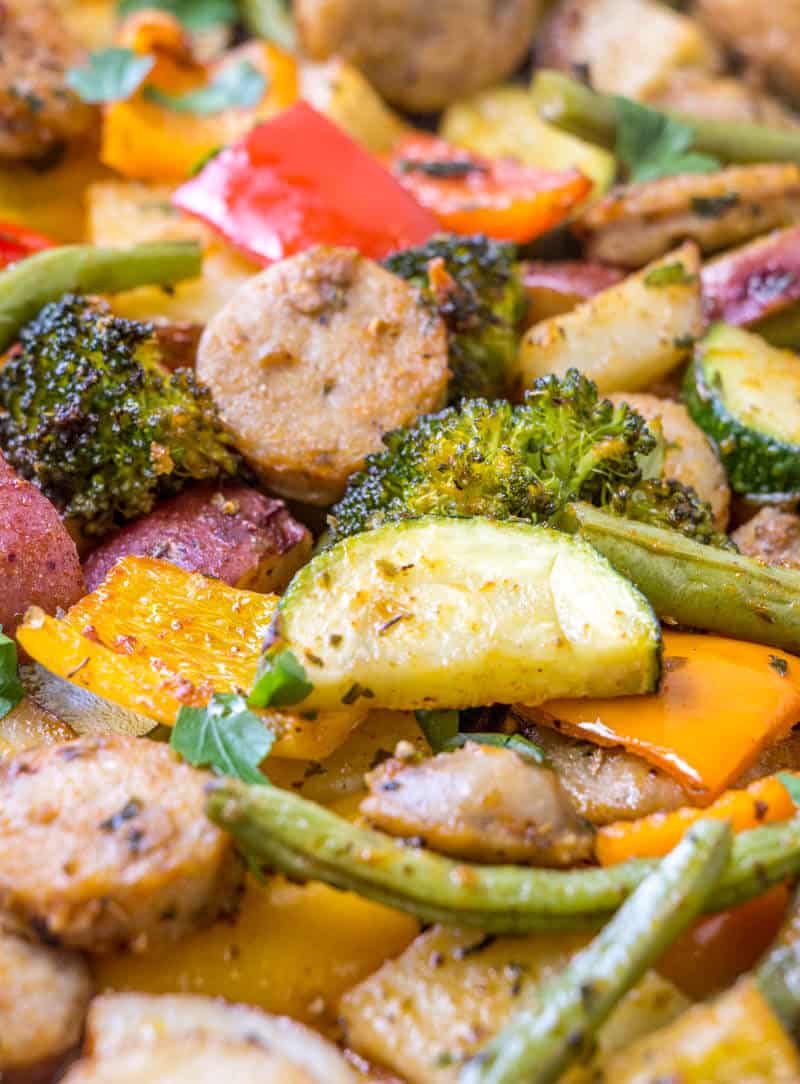 Chicken Sausage and Vegetables Sheet Pan Supper Recipe – Sunset