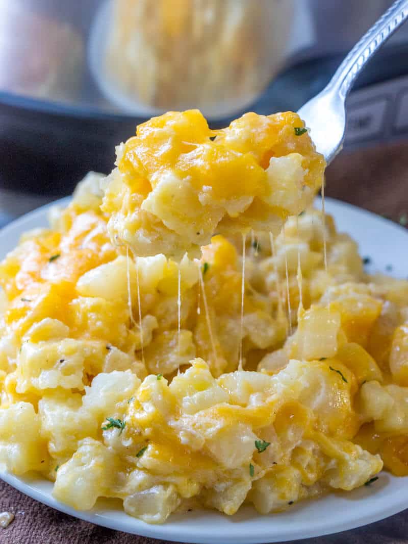 crock pot cheesy potatoes