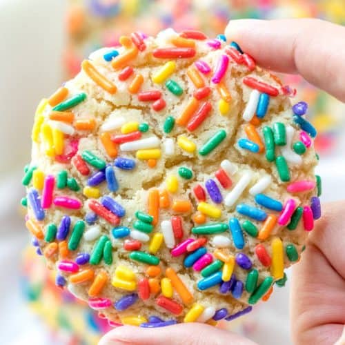 Chewy Sprinkles Cookies - Tornadough Alli