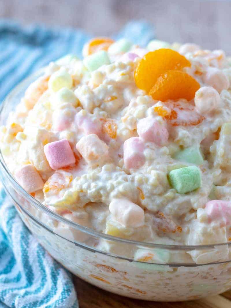 Frog Eye Salad in bowl