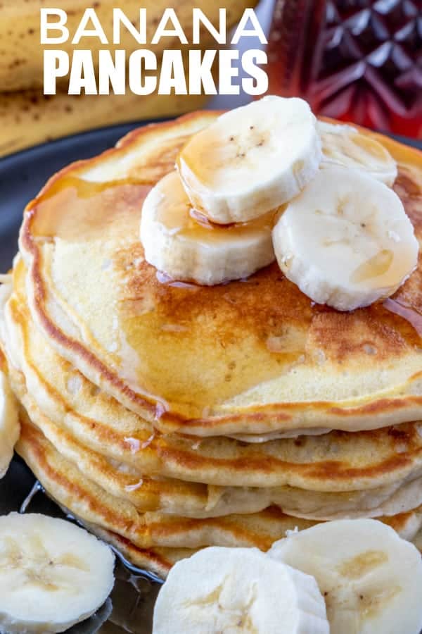 Banana Pancakes Pinterest image