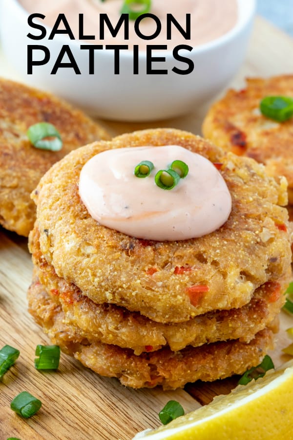 Salmon patties pinterest image