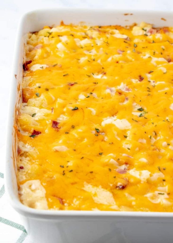 Ham & Bacon Cheesy Potatoes - Tornadough Alli