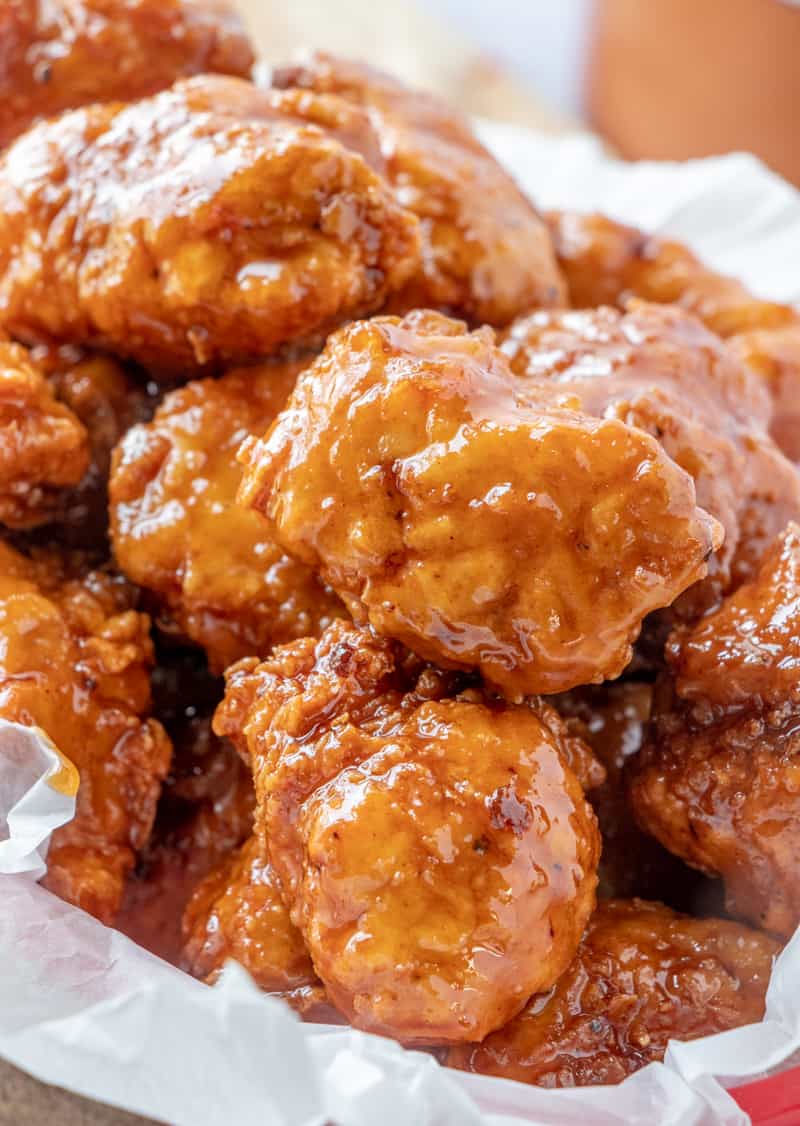 sweet and spicy boneless wings