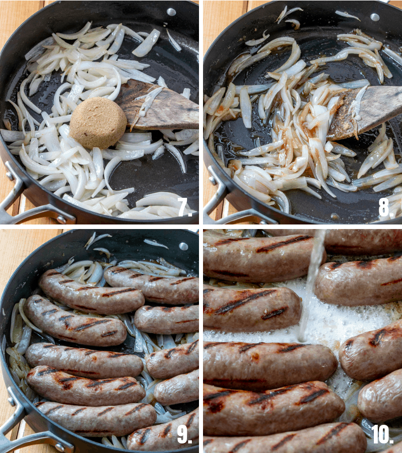 step by step photos on how to make beer brats