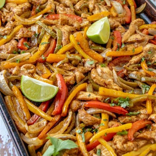 Sheet Pan Chicken Fajitas - Tornadough Alli