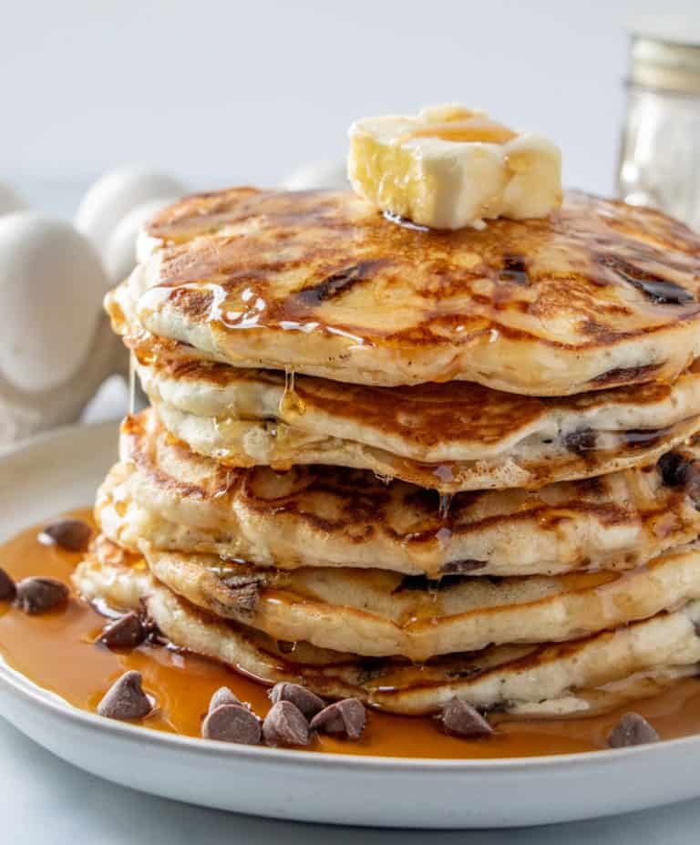 Chocolate Chip Pancakes - Tornadough Alli