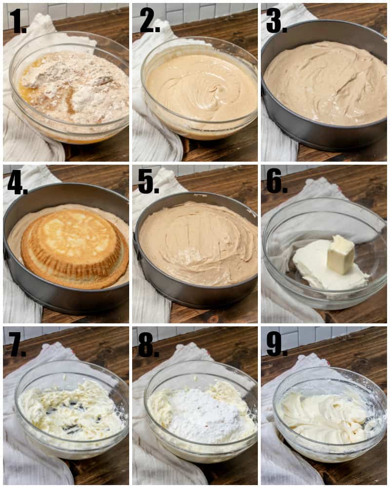 Step by step photos on how to make Apple Spice Piecaken