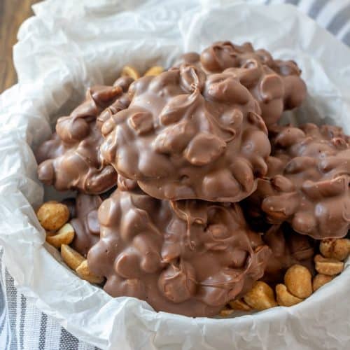 Easy Peanut Clusters- No-Bake and only 4 Ingredients