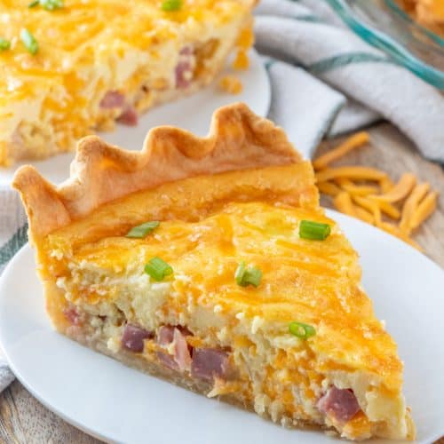 Ham and Cheese Quiche - Tornadough Alli