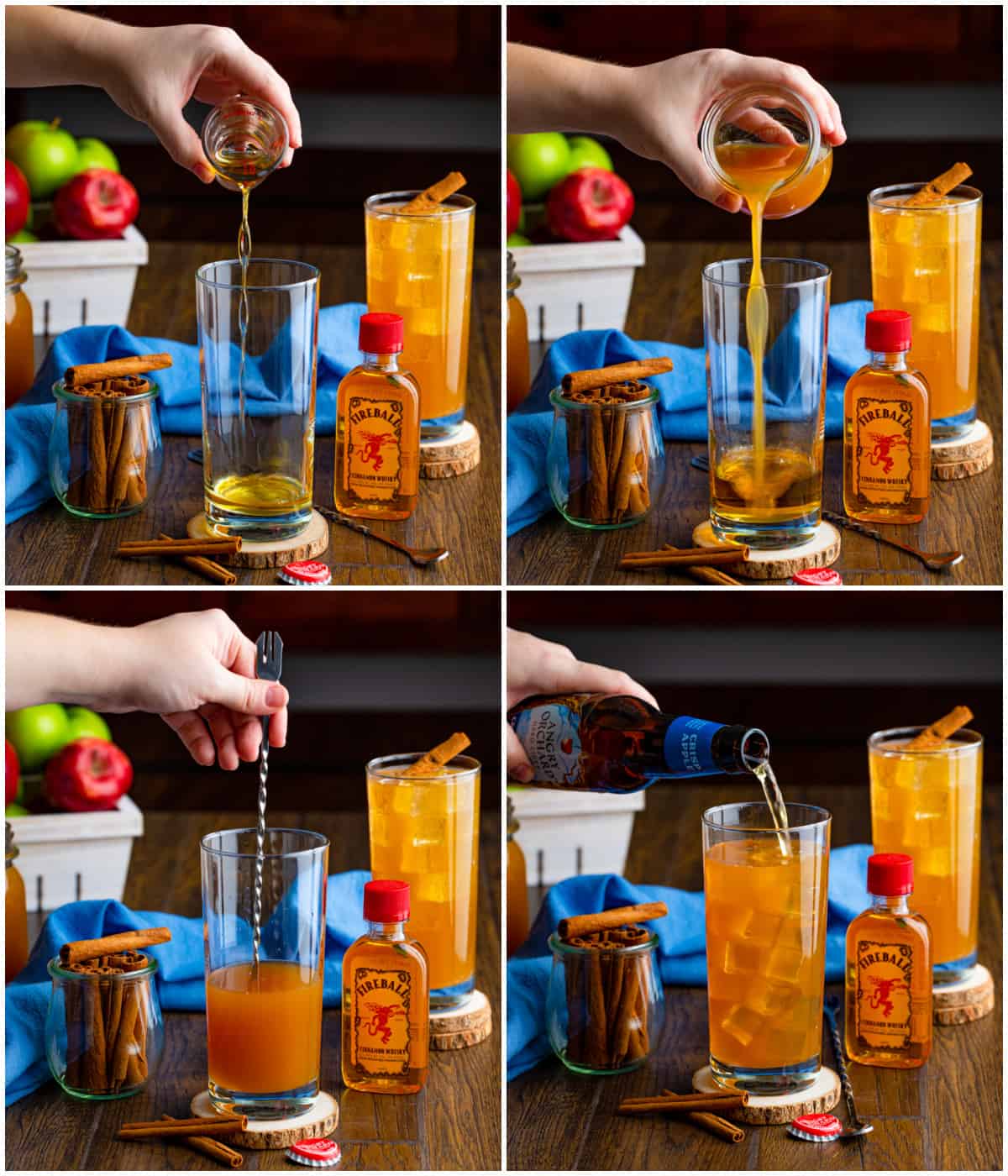 Step by step photos on how to make a Fireball Hard Cider Recipe.