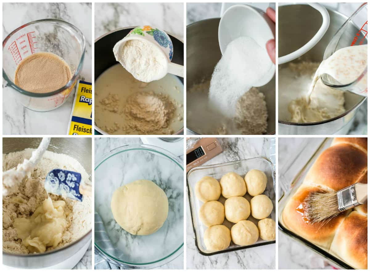 Step by step photos on how to make Easy Dinner Rolls