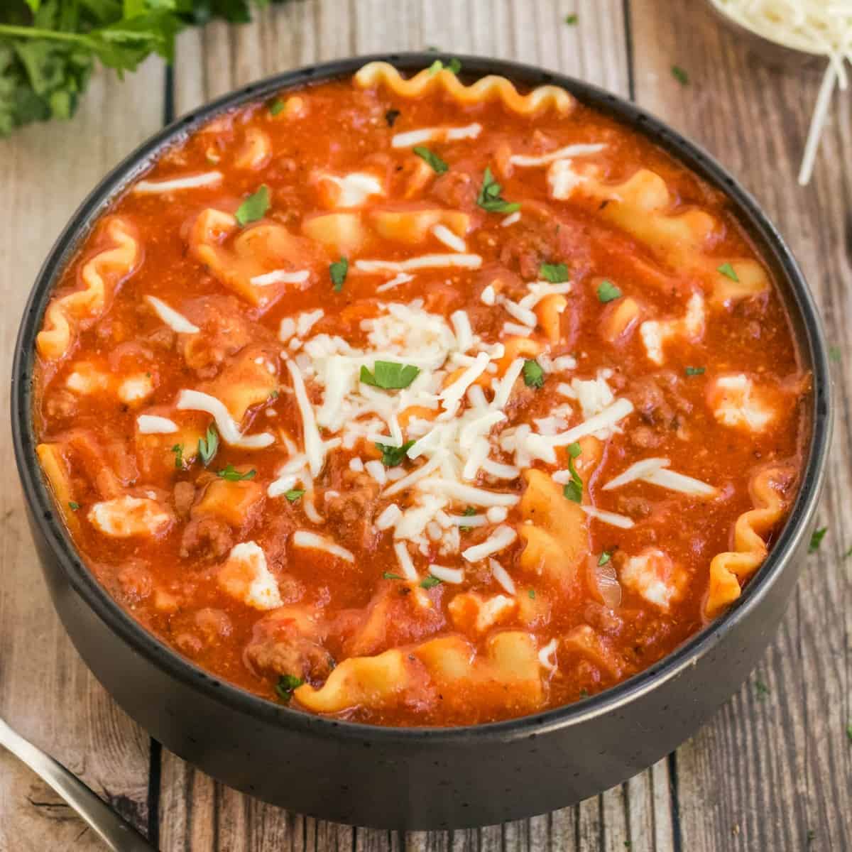 Instant Pot Lasagna Soup - Tornadough Alli