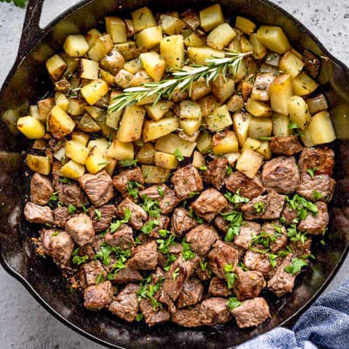 Steak Bites and Potatoes - Tornadough Alli