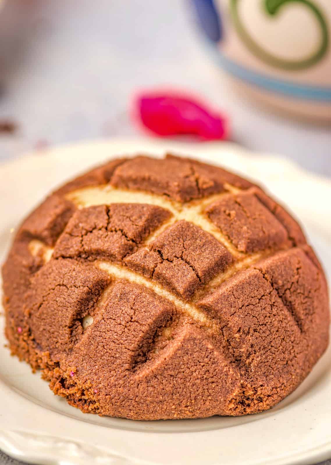 Close up of one sweet bread