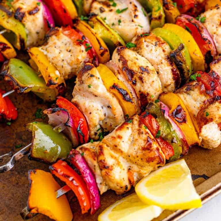 Lemon Pepper Chicken Kabobs - Tornadough Alli