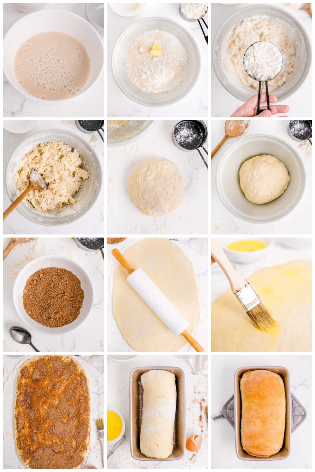 Step by step photos on how to make Cinnamon Swirl Bread.