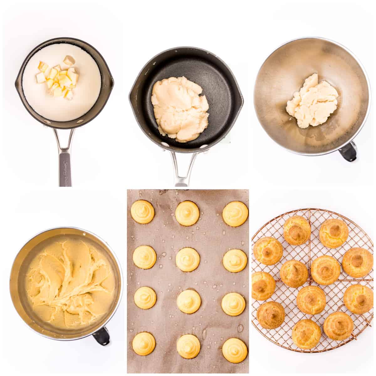 Step by step photos on how to make a Cream Puff Recipe.