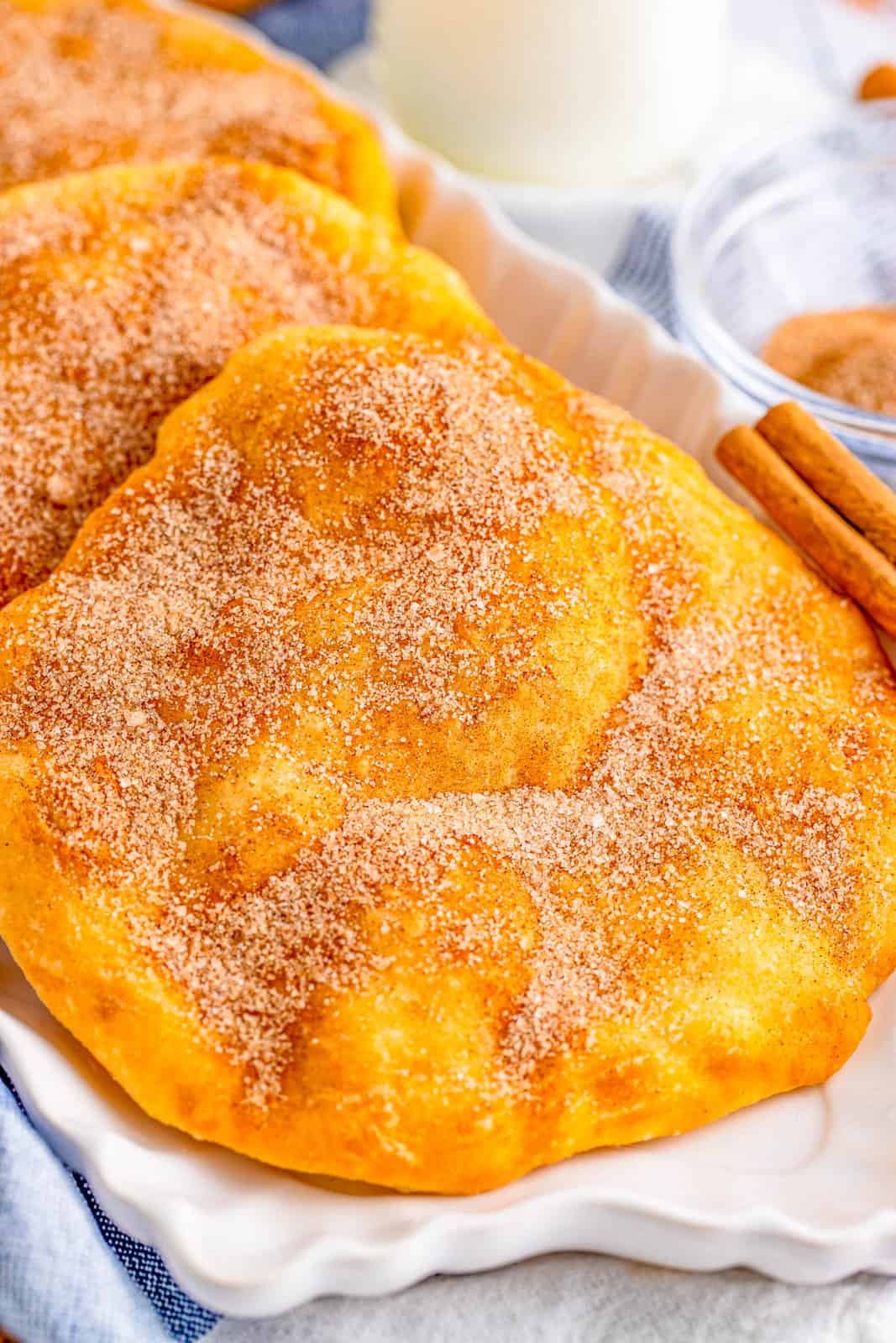 Photo of Elephant Ears served on a white platter - by Tornadough Alli