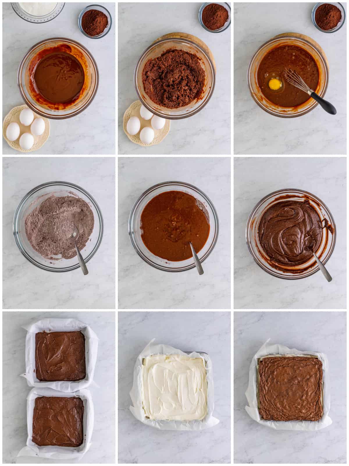 Step by step photos on how to make Brownie Ice Cream Sandwiches.