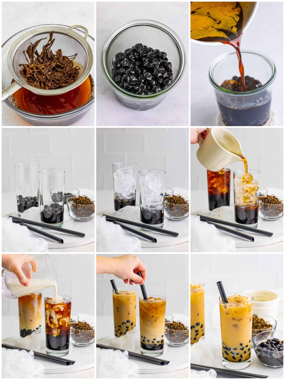Step by step on how to make a Bubble Tea Recipe.