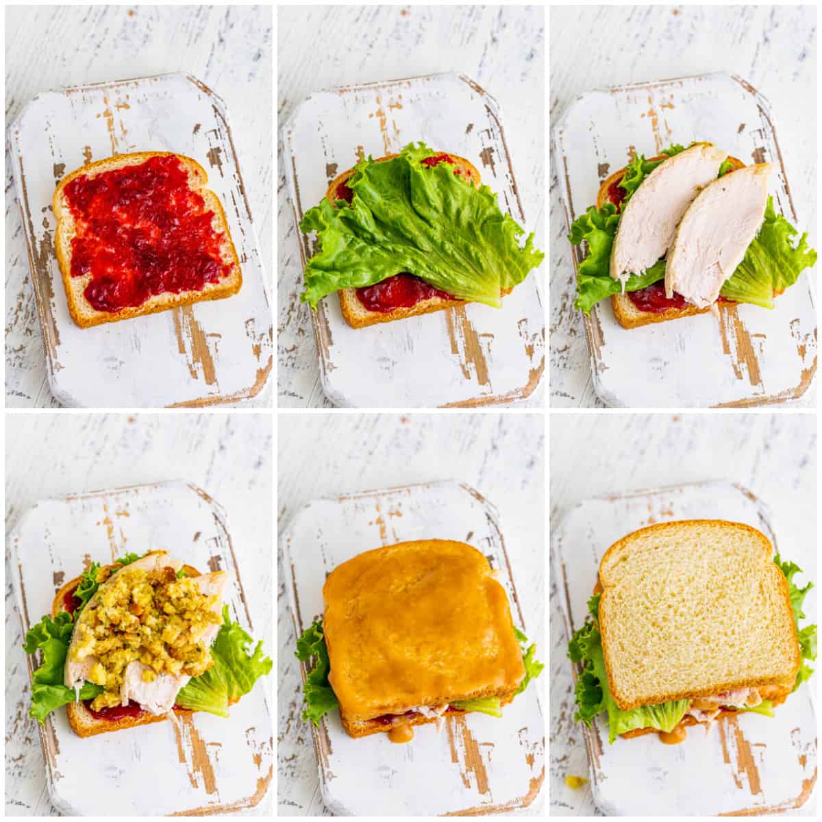 Step by step photos on how to make a Turkey Moist Maker Sandwich.
